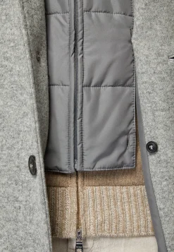 Manteau En Jersey De Laine Avec Plastron