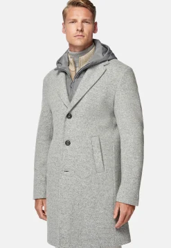 Manteau En Jersey De Laine Avec Plastron