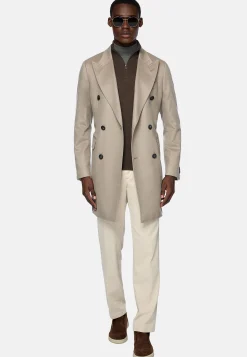 Manteau En Pur Cachemire À Double Boutonnage