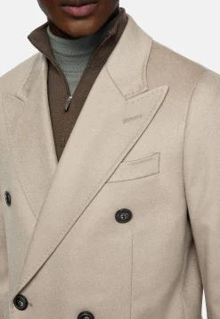 Manteau En Pur Cachemire À Double Boutonnage