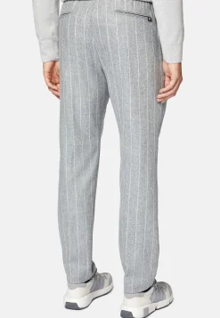 Pantalon City En Flanelle À Fines Rayures