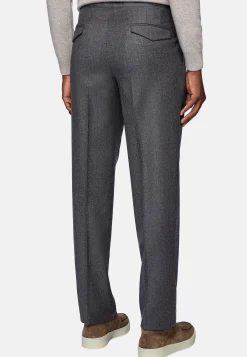 Pantalon En Flanelle De Laine Cachemire