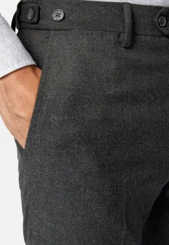 Pantalon En Flanelle Extensible.