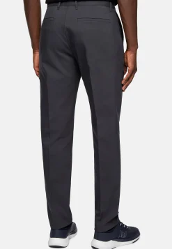 Pantalon En Tissu Technique Et Coton