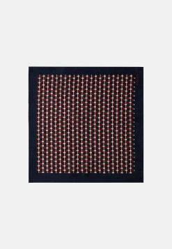 Pochette Motif Géométrique En Soie