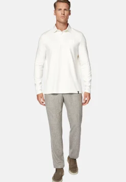 Polo Rugby En Jersey De Coton Mélangé Regular Fit