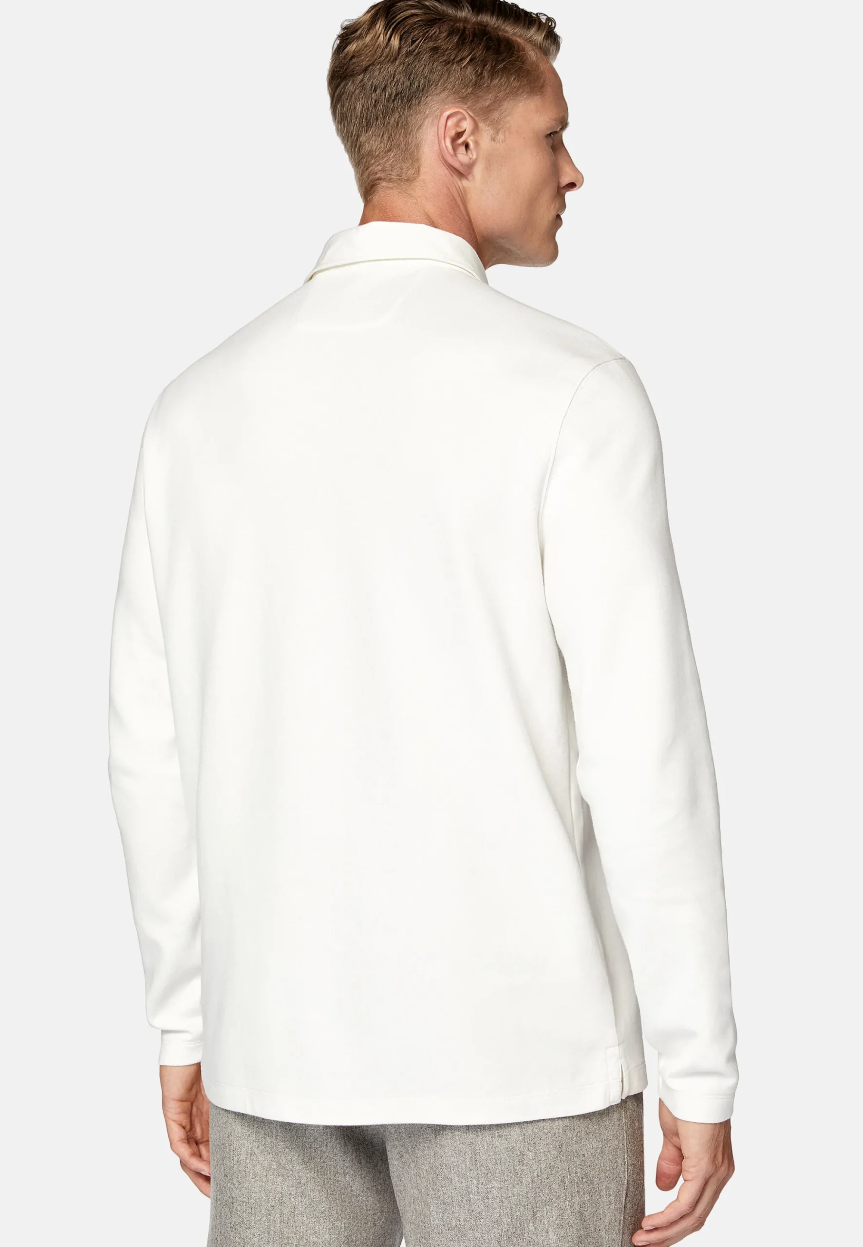 Polo Rugby En Jersey De Coton Mélangé Regular Fit