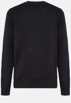 Pull Col Rond Avec Points En Laine Mérinos