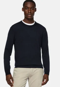 Pull Col Rond En Laine Mérinos Ultrafine