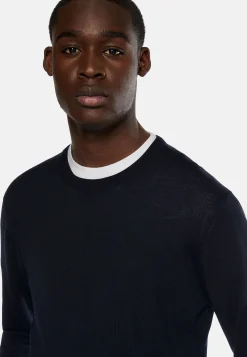 Pull Col Rond En Laine Mérinos Ultrafine