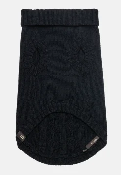 Pull Col Roulé Pour Chien En Pure Laine Mérinos Bleu Marine