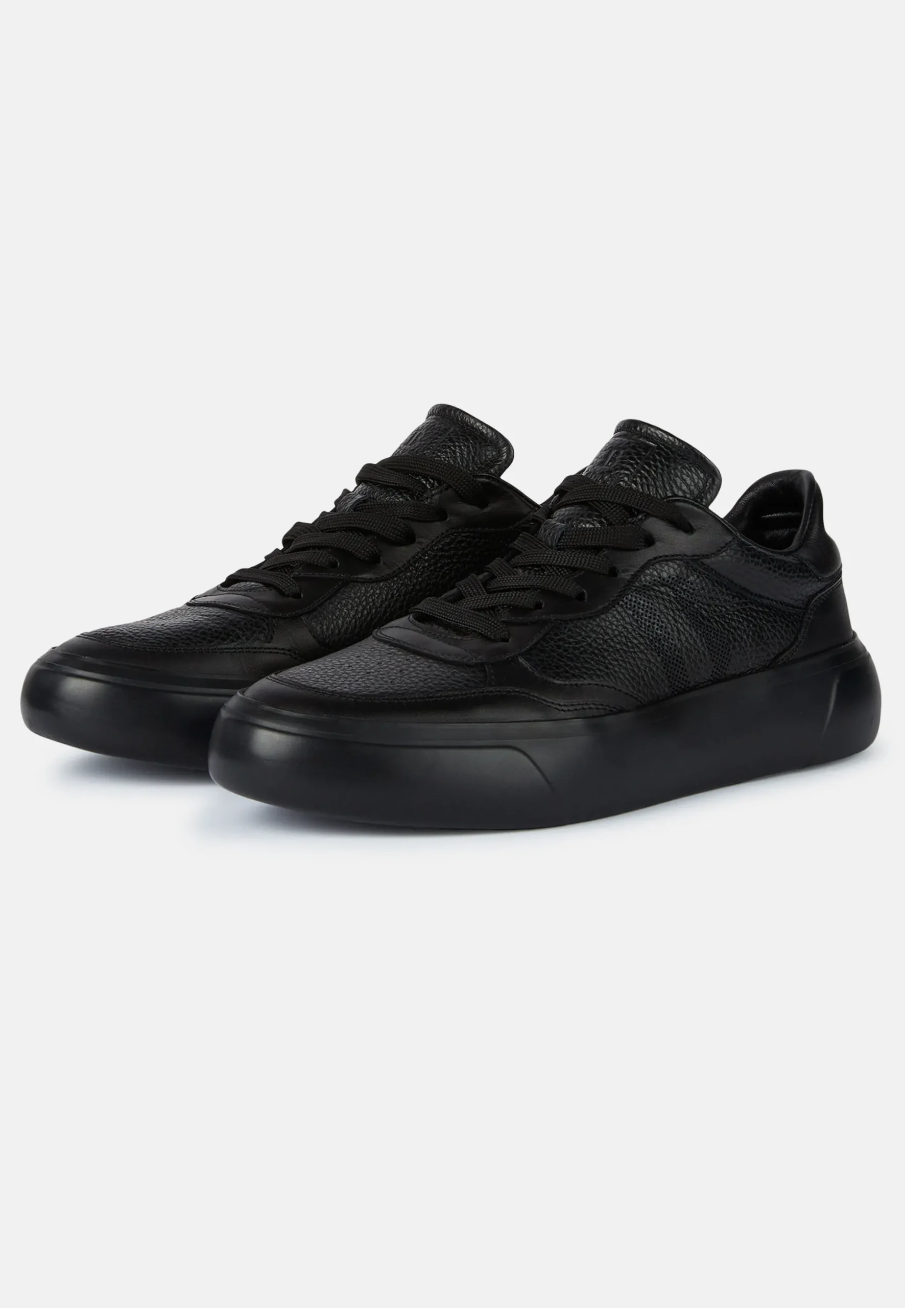 Sneakers En Cuir Foulonné Avec Logo