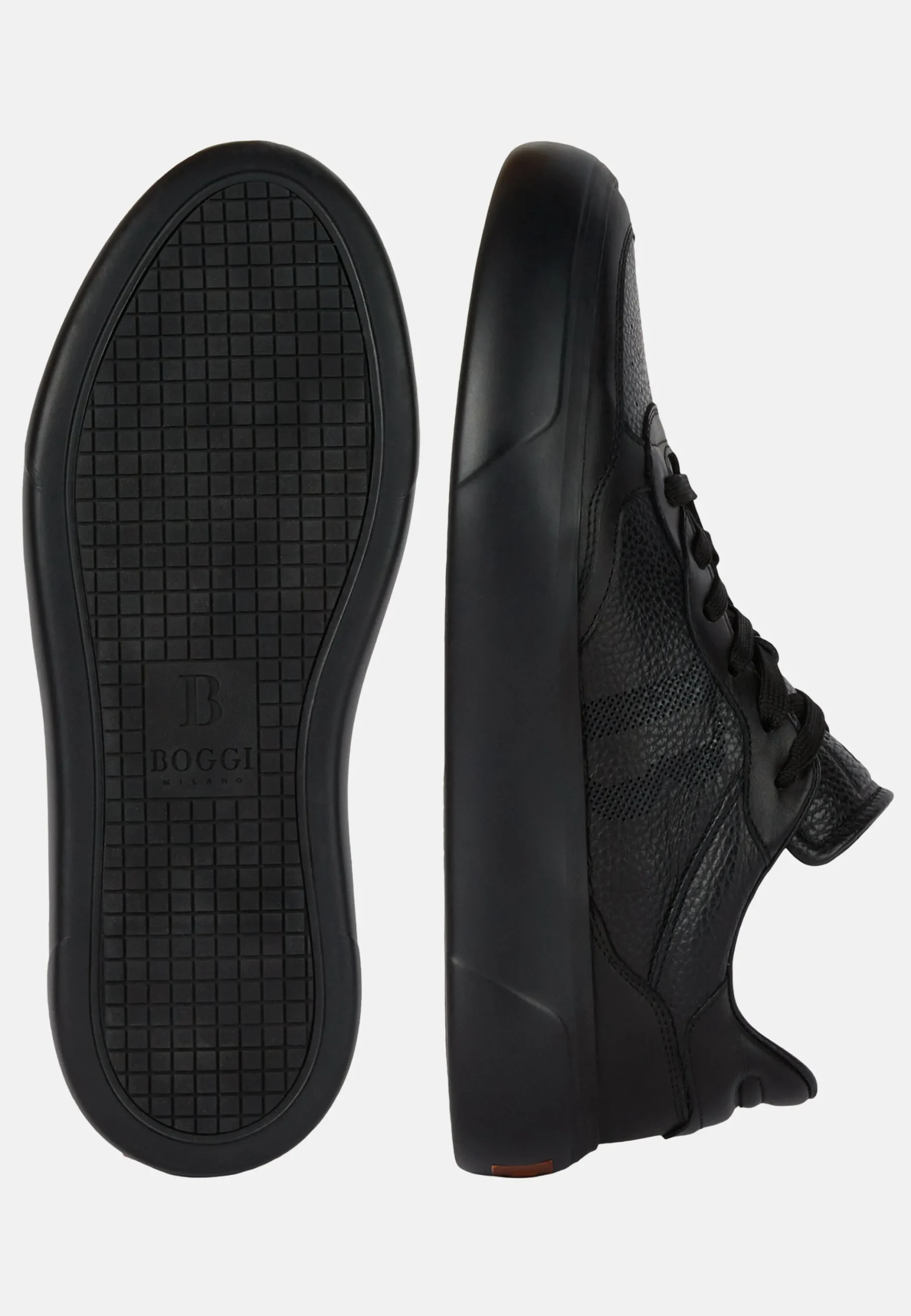 Sneakers En Cuir Foulonné Avec Logo