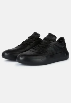 Sneakers En Cuir Foulonné Avec Logo