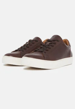 Sneakers Marron En Cuir