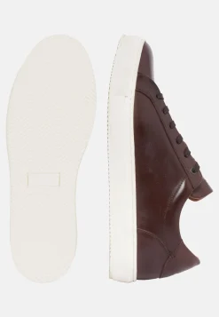 Sneakers Marron En Cuir