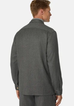 Surchemise En Flanelle Grise