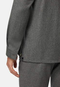 Surchemise En Flanelle Grise