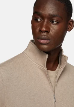 Sweat Full Zip En Coton Mélangé