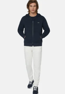 Sweat-Shirt Full Zip En Coton Bio Mélangé