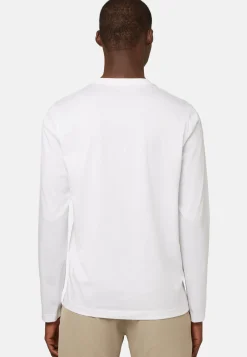 T-shirt À Manches Longues En Jersey De Coton Pima