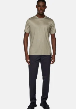 T-Shirt En Jersey De Coton Et Tencel