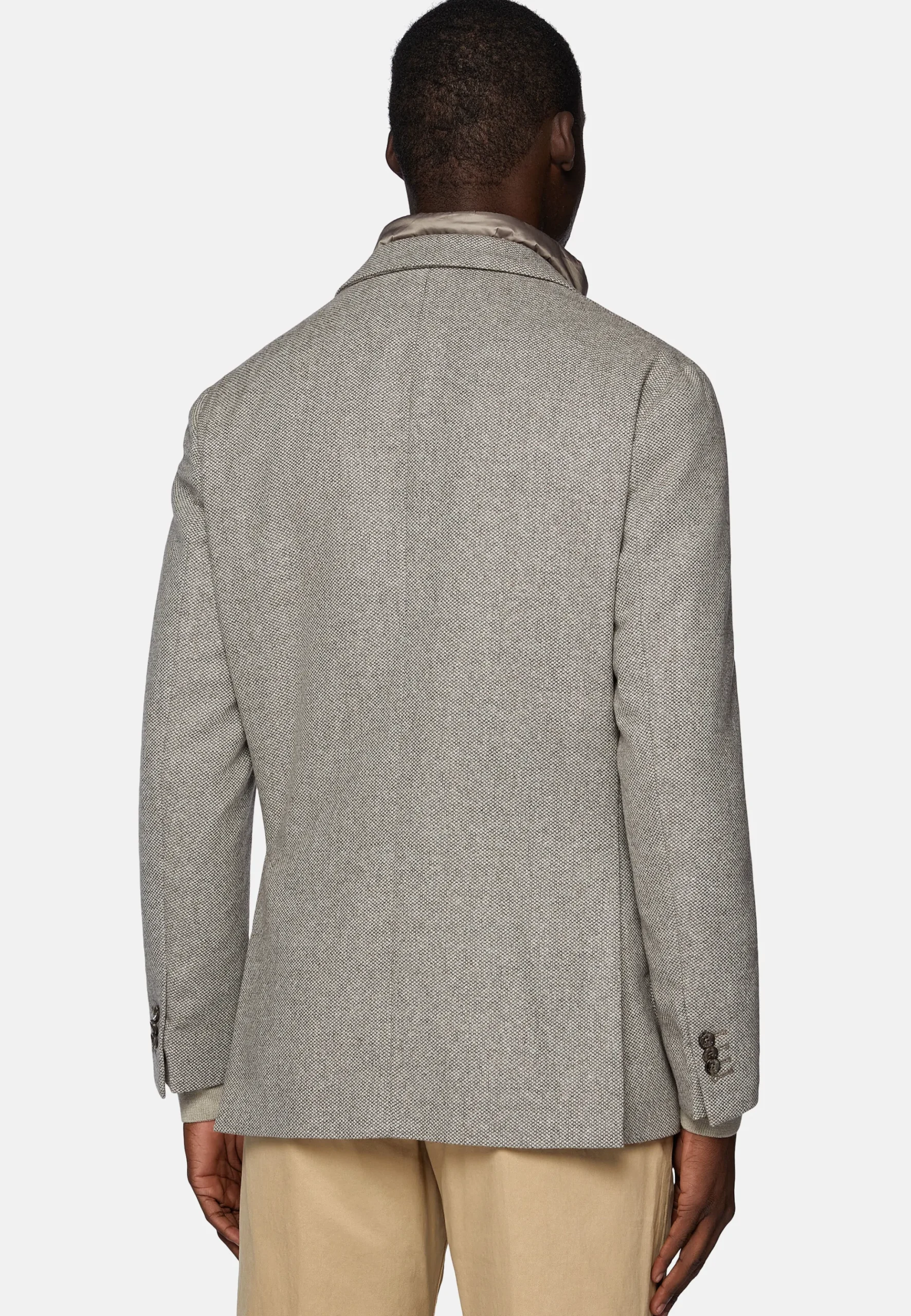 Veste Avec Gilet En Laine Mélangée