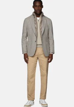 Veste Avec Gilet En Laine Mélangée