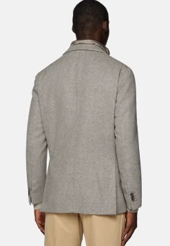 Veste Avec Gilet En Laine Mélangée