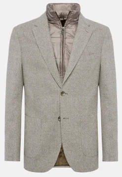 Veste Avec Gilet En Laine Mélangée