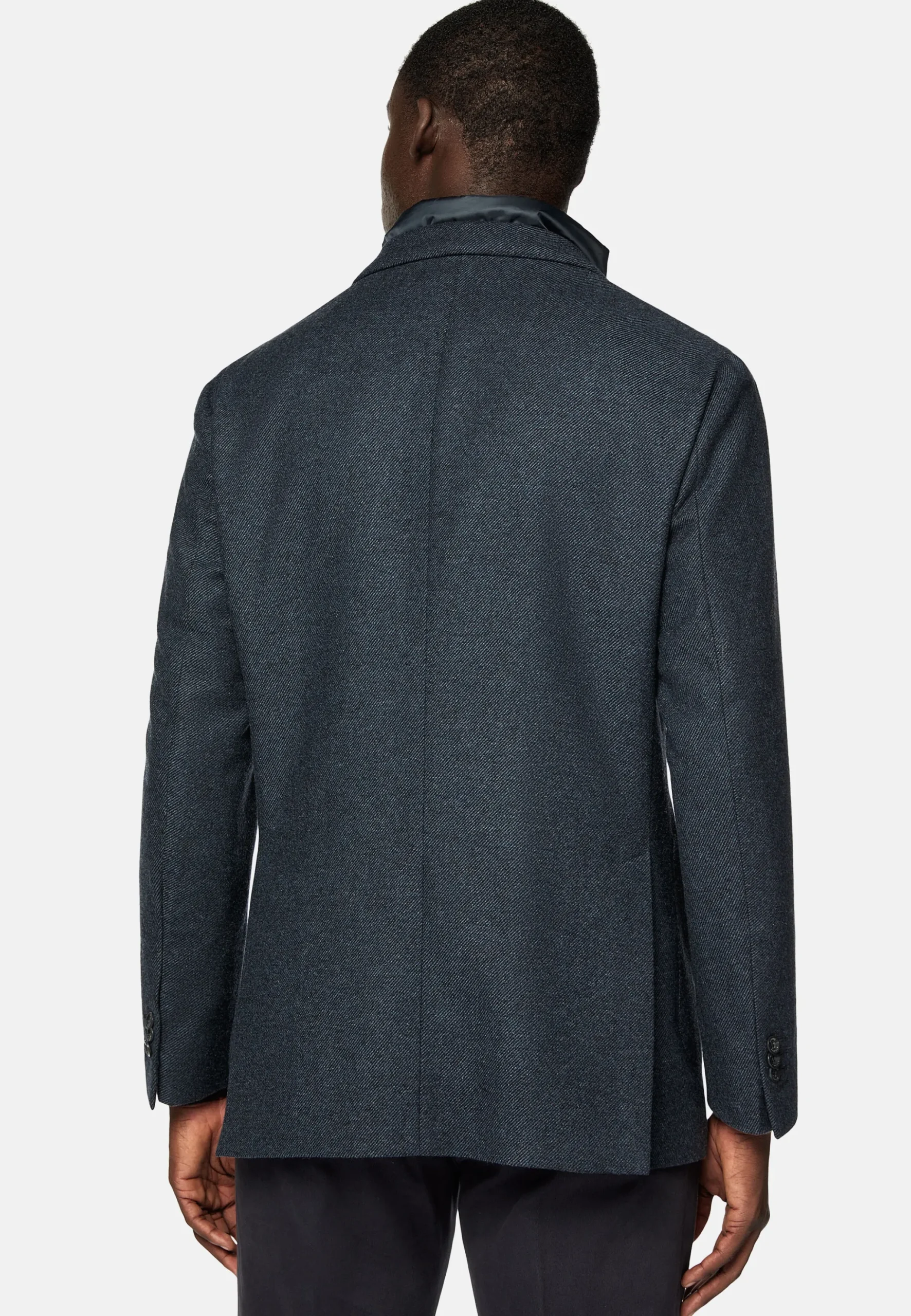 Veste Avec Gilet En Laine Mélangée