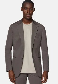 Veste B Tech En Nylon Gris Foncé