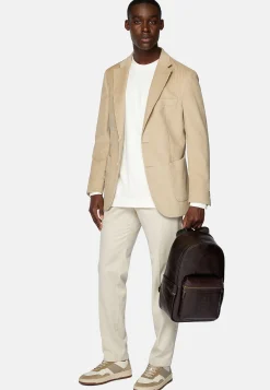 Veste Beige En Velours De Coton