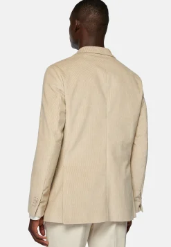 Veste Beige En Velours De Coton