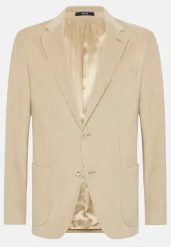 Veste Beige En Velours De Coton