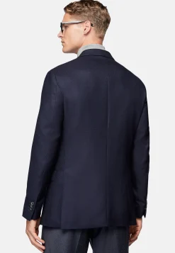 Veste Bleu Marine En Pure Laine