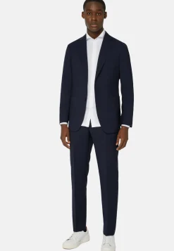 Veste Bleue En Laine B Aria