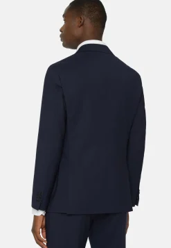 Veste Bleue En Laine B Aria