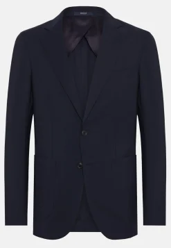 Veste Bleue En Laine B Aria