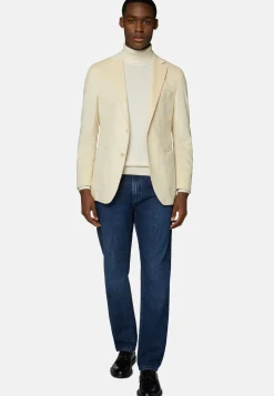 Veste Crème En Coton Et Cachemire