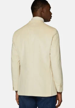 Veste Crème En Coton Et Cachemire