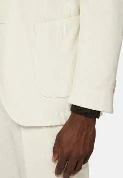 Veste Crème En Velours De Coton