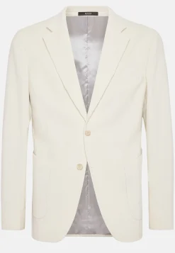 Veste Crème En Velours De Coton