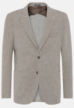 Veste Gris Tourterelle B Jersey En Coton Et Polyester