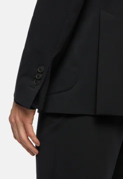 Veste Noire En Nylon Stretch B Tech