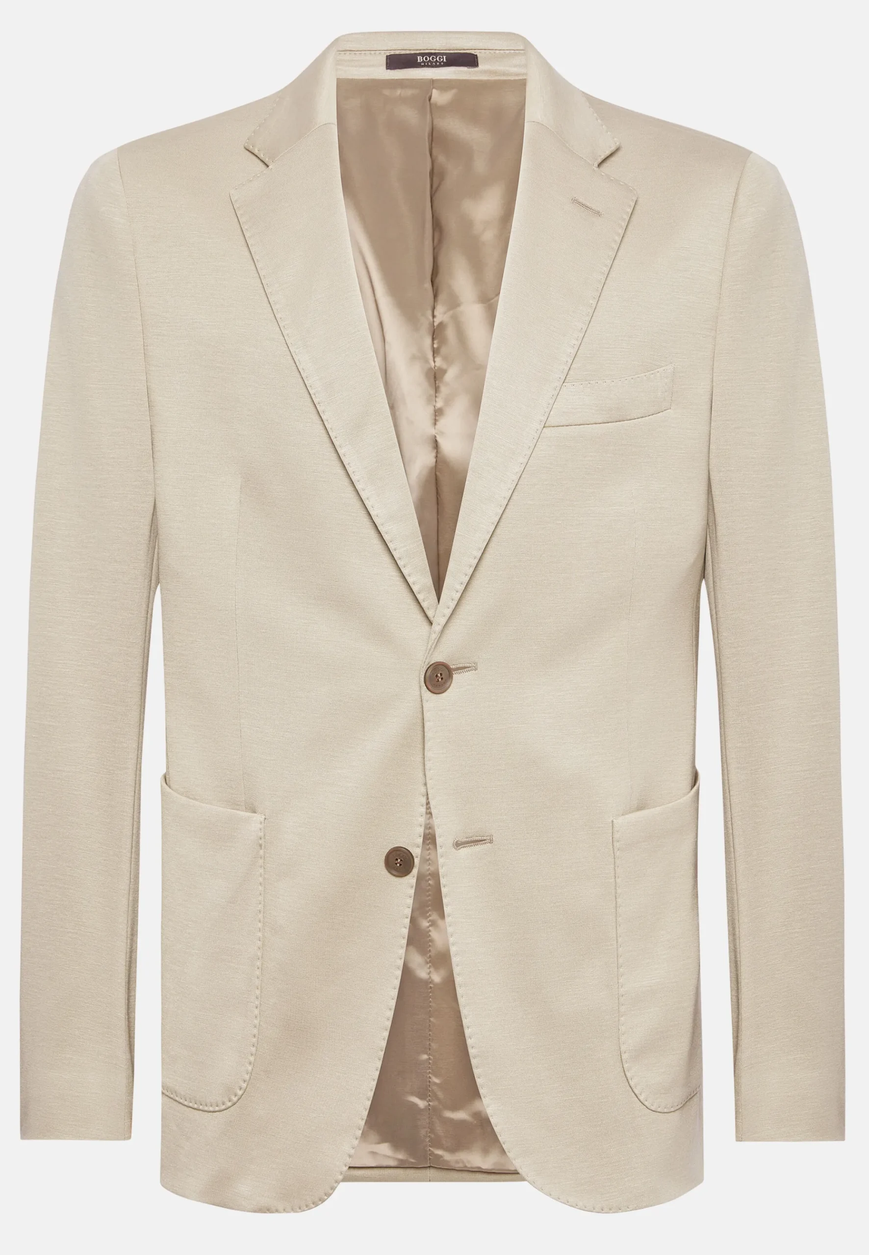 Veste Sable B Jersey En Coton Cachemire Et Tencel