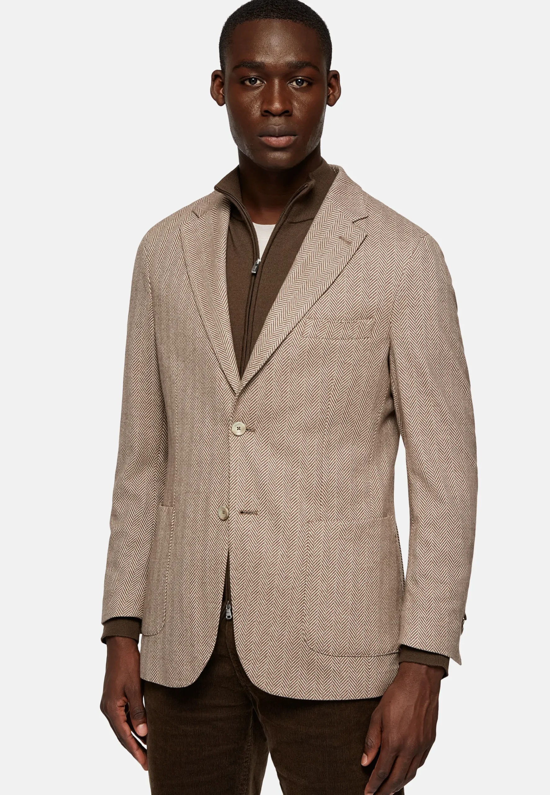 Veste Structurée En Coton Mélangé Jersey