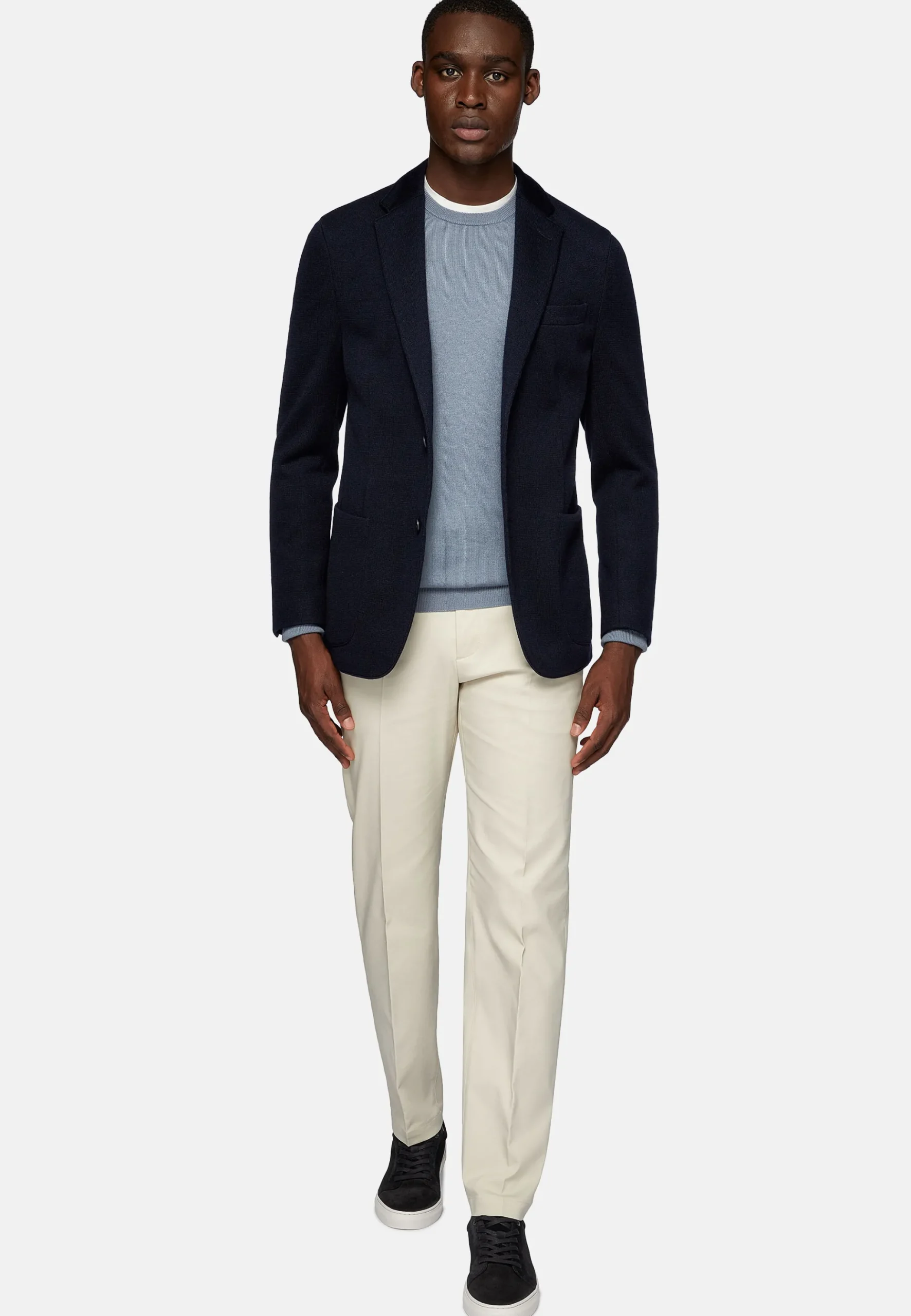 Veste Structurée En Laine Jersey