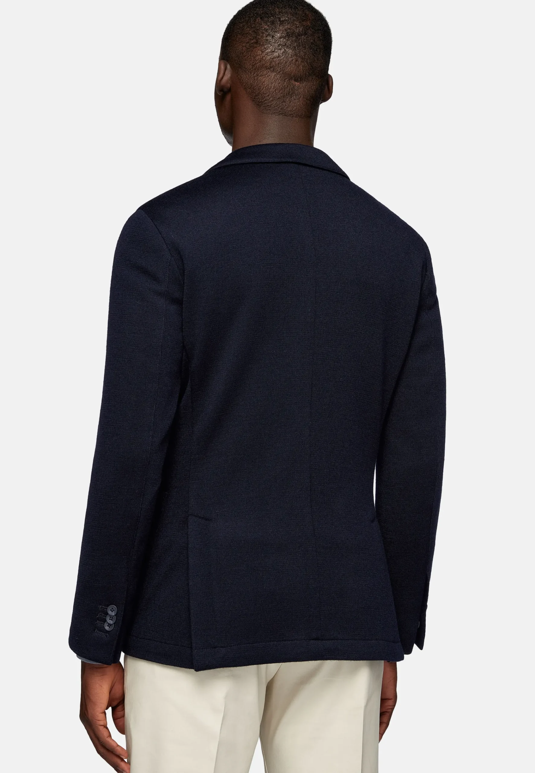 Veste Structurée En Laine Jersey